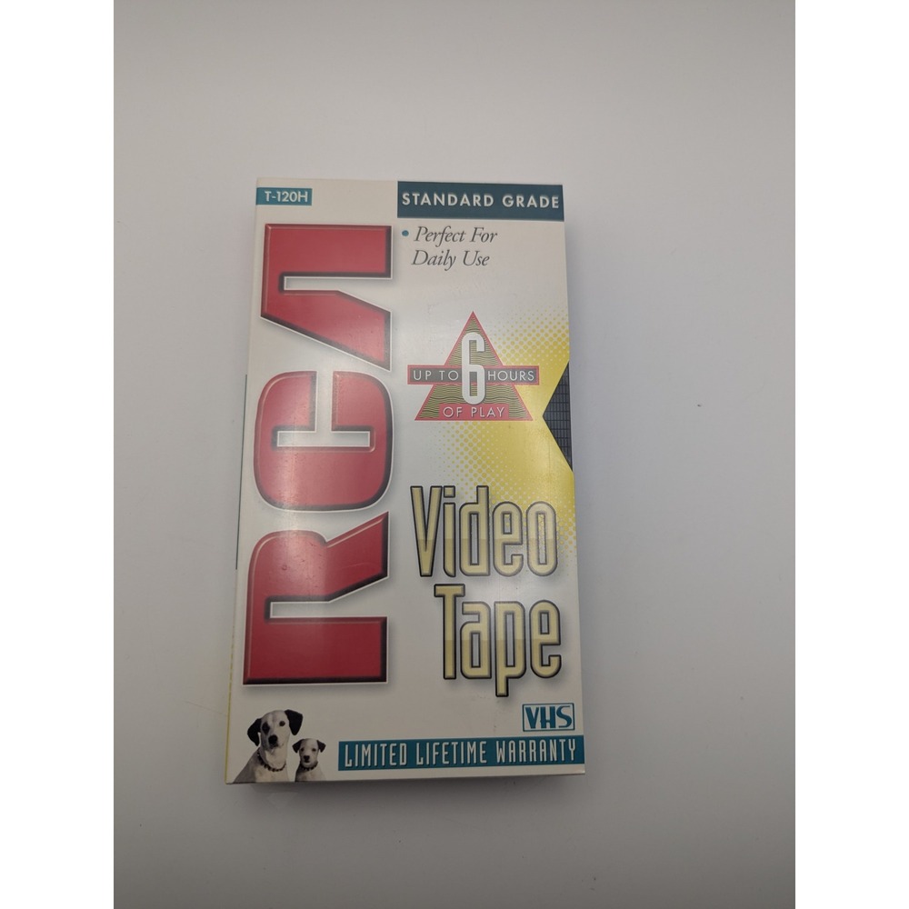 RCA T120H VHS Video Tape Standard Grade‎ Up to 6 Hours Playback New Sealed